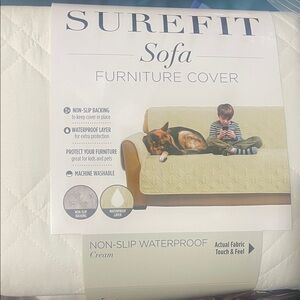 Sure Fit White Sofa Furniture Protector